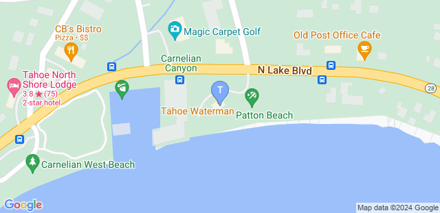 Map to TAHOE WATERMAN